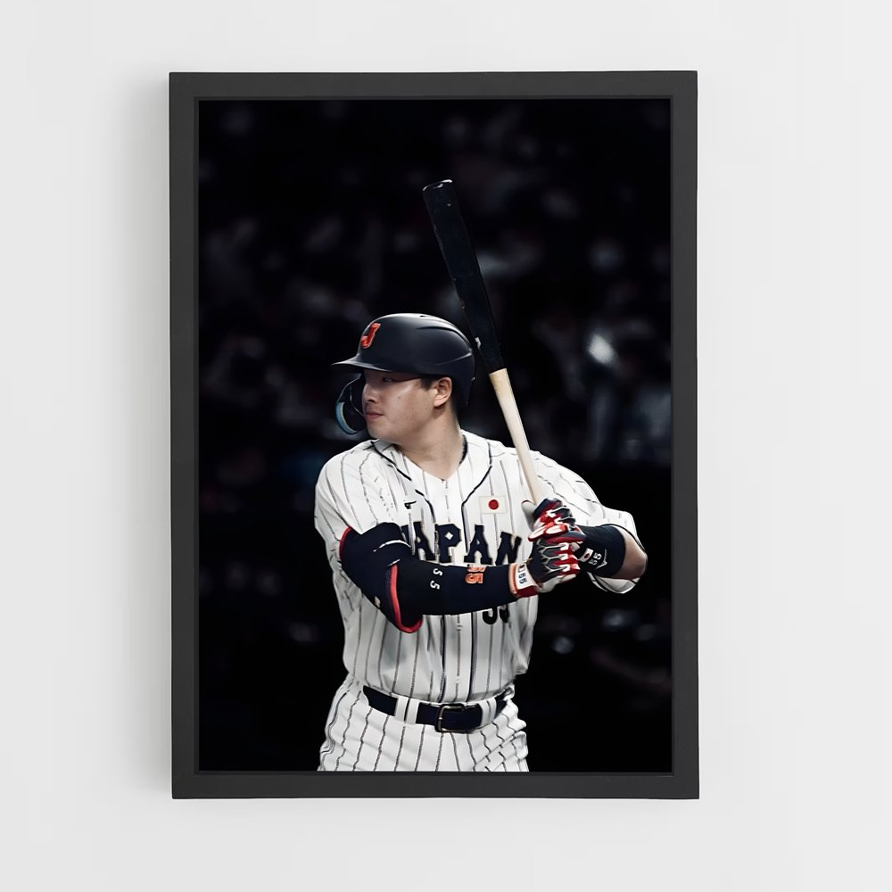 Poster Munetaka de murakami – affiche Baseball (vue 2)